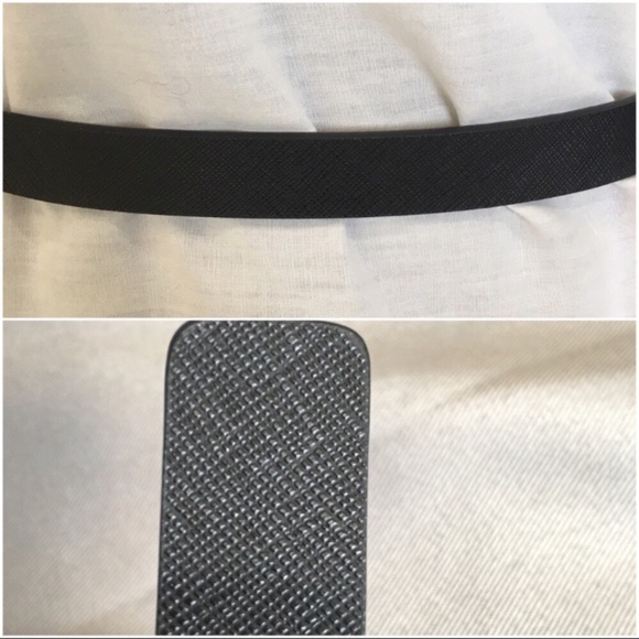 LAST ONE! NWT Kate Spade Black Leather & Gold Belt - Picture 3 of 6